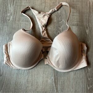 Victoria's Secret lined Demi Nude Bra 38D Racerback